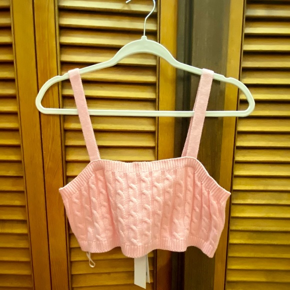 525 America | Cable Tiny Tank In Flamingo Pink - Picture 5 of 11